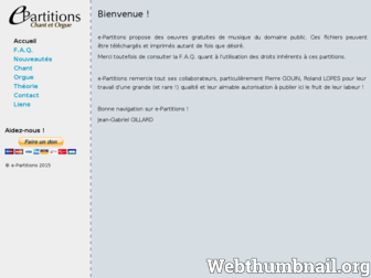 e-partitions.fr website preview