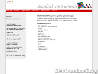 datalink-instruments.com website preview