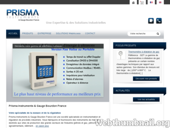 prisma-instruments.com website preview