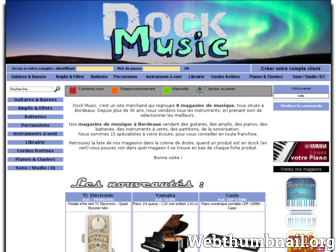 dock-music.com website preview