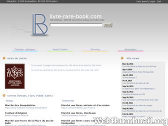 livre-rare-book.com website preview
