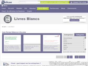 livreblanc.silicon.fr website preview