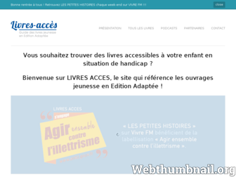 livres-acces.fr website preview