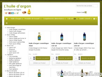 huile-argan-naturelle.com website preview