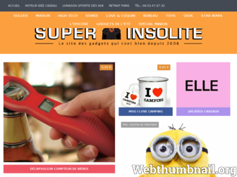 super-insolite.com website preview