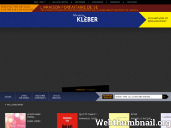 librairie-kleber.com website preview