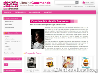 librairiegourmande.fr website preview