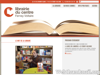 librairiecentreferney.fr website preview