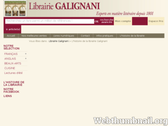 galignani.com website preview