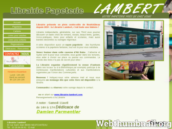 librairie-lambert.fr website preview