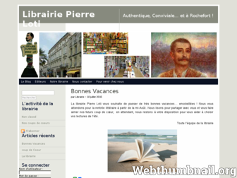 librairiepierreloti.com website preview