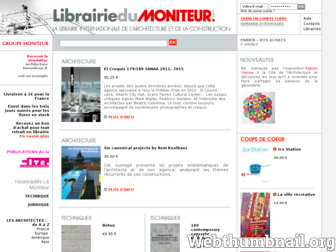 librairiedumoniteur.com website preview