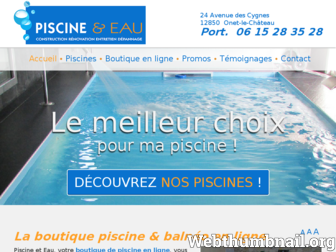 piscine-et-eau.fr website preview
