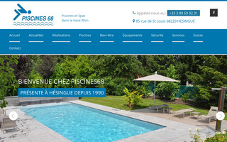 piscines68.fr website preview