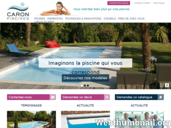piscines-caron.com website preview