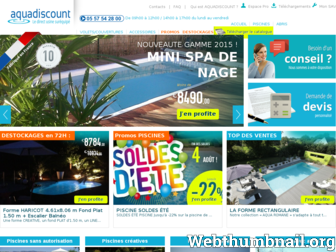 piscines-aquadiscount.com website preview