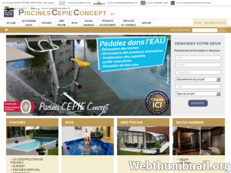piscines-cepie-concept.com website preview