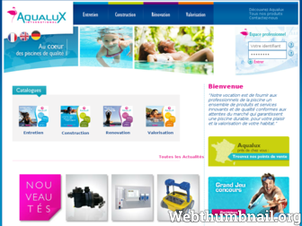 aqualux.com website preview