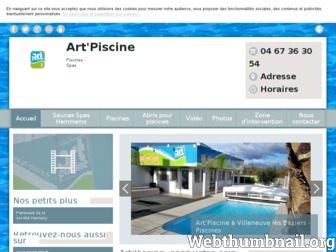 art-piscine-beziers.fr website preview