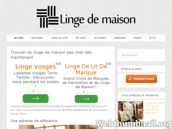 linge-maison.net website preview