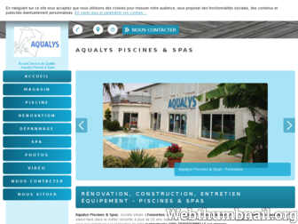 aqualys-piscines-spas.fr website preview