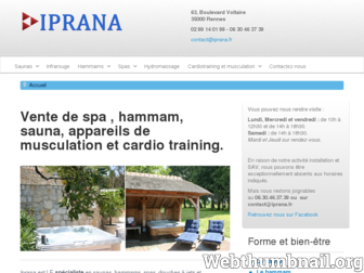 iprana.fr website preview