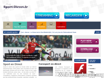 sport-direct.fr website preview