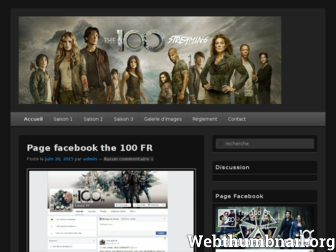 the100-streaming.fr website preview