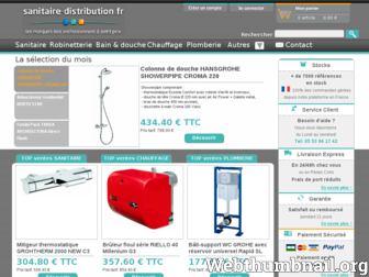 sanitaire-distribution.fr website preview