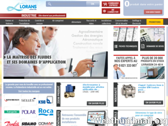 lorans-industrie.com website preview
