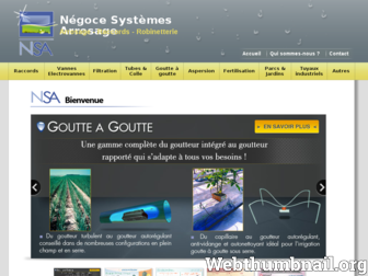 nsa-irrigation.fr website preview