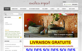 exotica-import.fr website preview