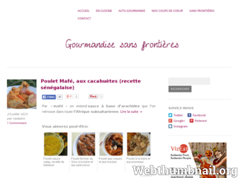 gourmandisesansfrontieres.fr website preview