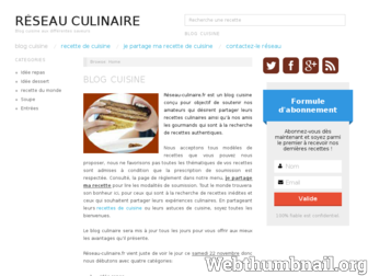 reseau-culinaire.fr website preview
