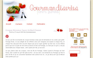 gourmandiseries.fr website preview