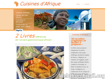 afriquecuisine.com website preview