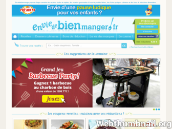 enviedebienmanger.fr website preview