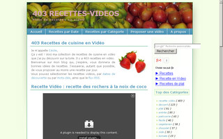 recettes-videos.com website preview