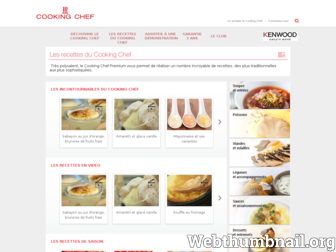 recettes.cooking-chef.fr website preview
