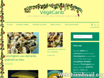 vegecarib.org website preview