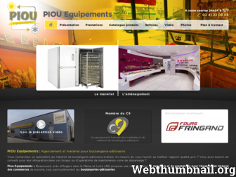 piou-equipements.com website preview