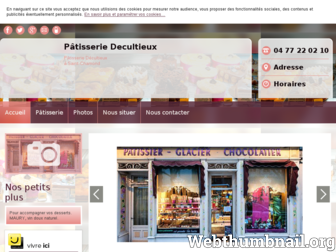 patisserie-decultieux-stchamond.fr website preview
