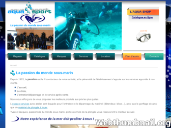 aqua-sport.fr website preview