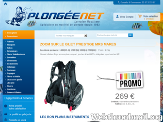 plongeenet.fr website preview