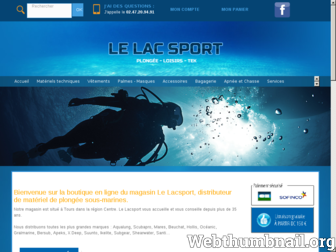 lelacsport.fr website preview