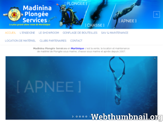 madinina-plongee.com website preview