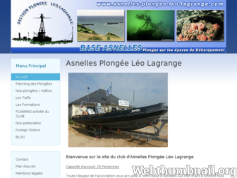 asnelles-plongee-leo-lagrange.com website preview