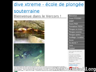 vercors-plongee.com website preview
