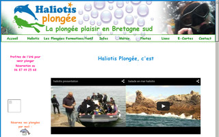 haliotisplongee.com website preview