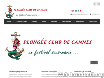 plongee-cannes.com website preview